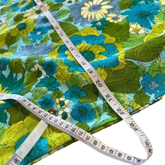 Vintage 60s 70s Mod Maxi Dress Empire Waist Tulle Net Sleeves Hand Made SMALL - Picture 12 of 13